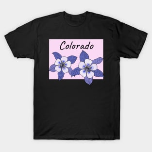 Colorado Blue Columbine Flower T-Shirt